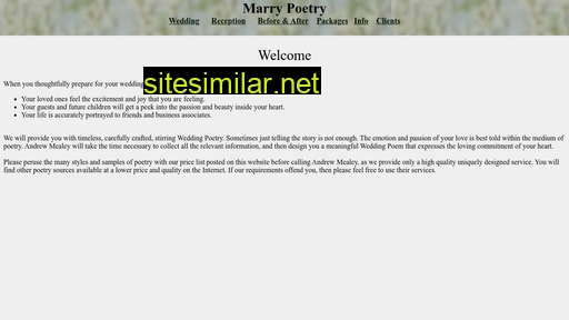 marrypoetry.com alternative sites