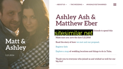 Mashleygetsmarried similar sites