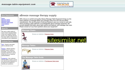 Massage-table-equipment similar sites