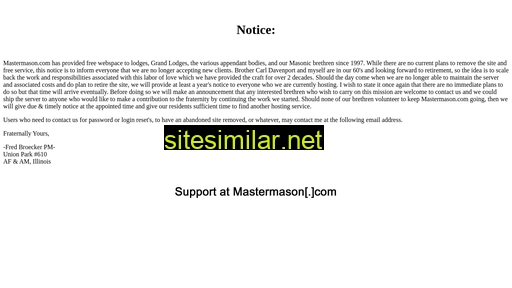 mastermason.com alternative sites
