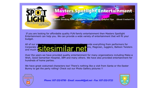 mastersspotlightentertainment.com alternative sites