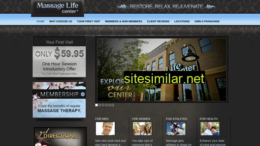 massagelifecenter.com alternative sites