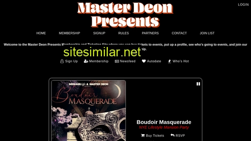 masterdeonpresents.com alternative sites
