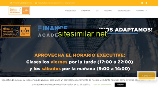 mastermercadosfinancierosuam.com alternative sites