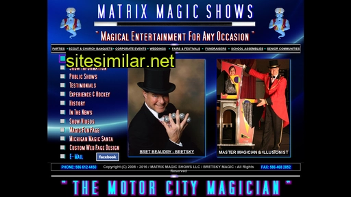 matrixmagicshows.com alternative sites