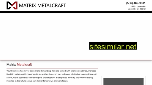 matrixmetalcraft.com alternative sites