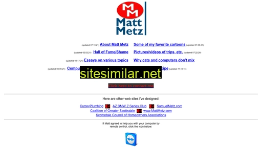 mattmetz.com alternative sites