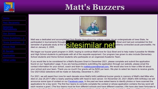 Mattsbuzzers similar sites