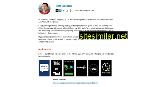 mattstockton.com alternative sites