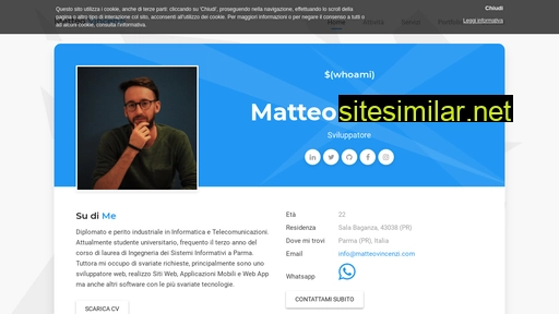 matteovincenzi.com alternative sites