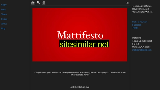 Mattifesto similar sites