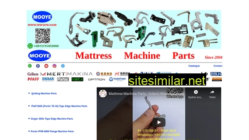 mattressmachinesparts.com alternative sites