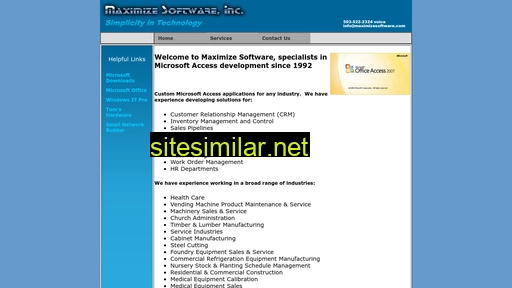 Maximizesoftware similar sites