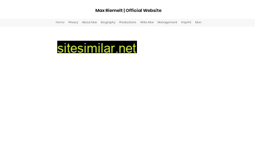 maxriemelt.com alternative sites