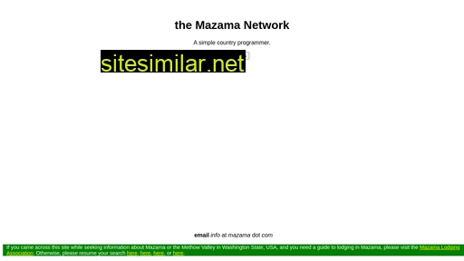 Mazama similar sites