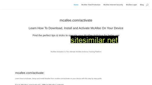 Mcafee-activation similar sites