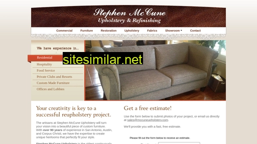 mccuneupholstery.com alternative sites