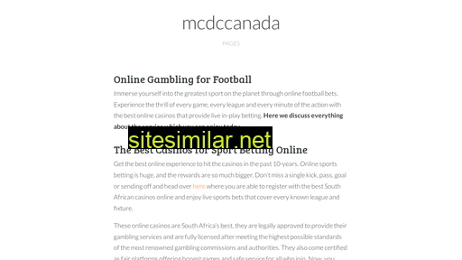 mcdccanada.com alternative sites