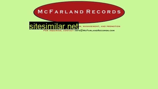 Mcfarlandrecords similar sites