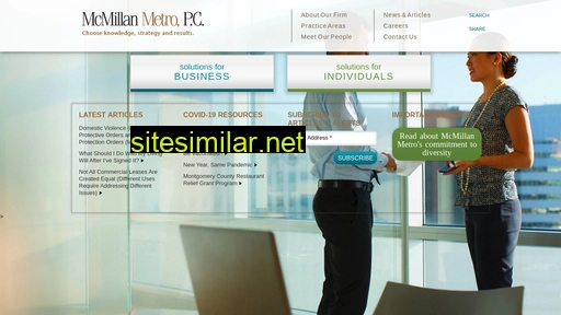 mcmillanmetro.com alternative sites