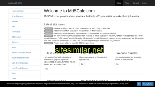 md5calc.com alternative sites