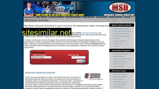 mechanicschoolsdirectory.com alternative sites