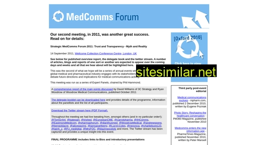 medcommsforum.com alternative sites