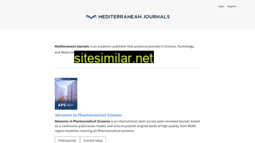 mediterraneanjournals.com alternative sites