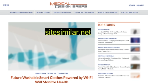 medicaldesignbriefs.com alternative sites