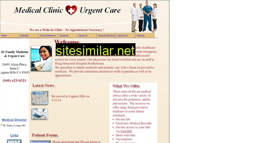 medicalurgentcareclinics.com alternative sites