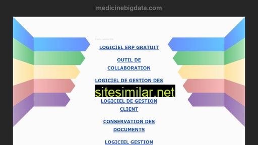 Medicinebigdata similar sites