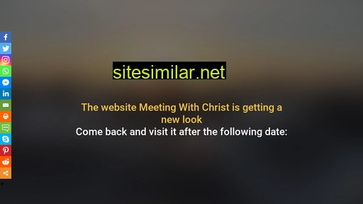 meetingwithchrist.com alternative sites