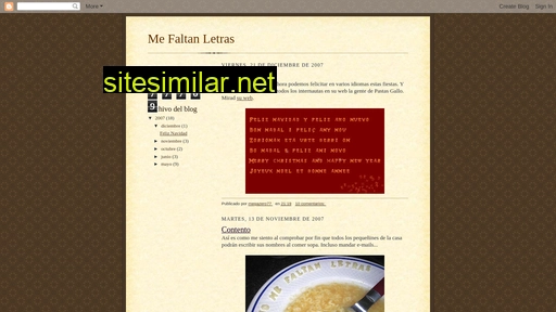 mefaltanletras.blogspot.com alternative sites