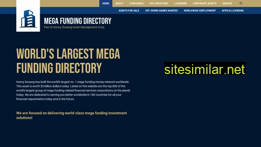 Megafundingdirectory similar sites