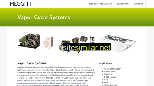 meggitt-vapor-cycle-systems.com alternative sites