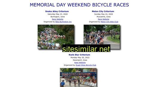 memorialdayweekendbikeraces.com alternative sites