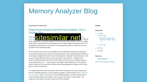 memoryanalyzer.blogspot.com alternative sites