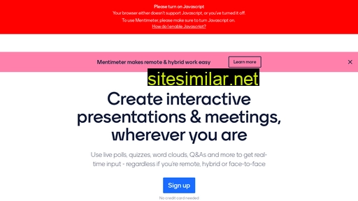 mentimeter.com alternative sites