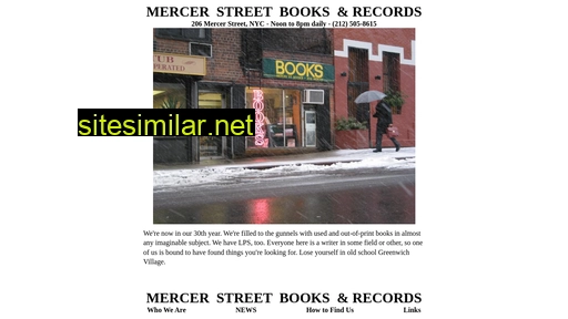 Mercerstreetbooks similar sites