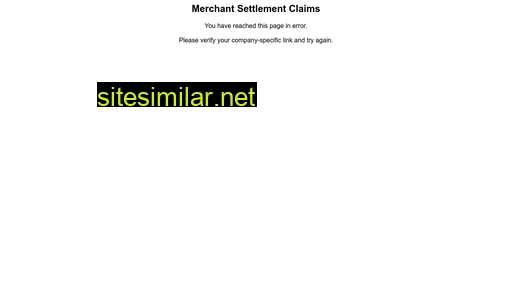 merchantsettlementclaims.com alternative sites