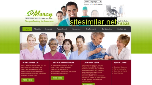 mercynursingcareservices.com alternative sites