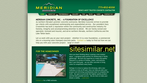 meridianconcrete.com alternative sites