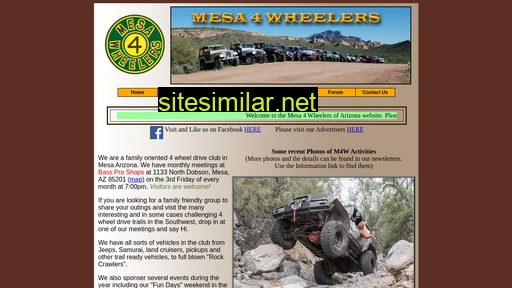 mesa4wheelers.com alternative sites