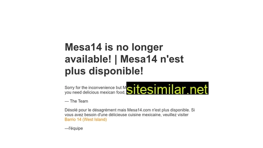 Mesa14 similar sites
