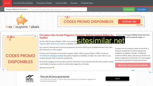 mescouponsrabais.com alternative sites