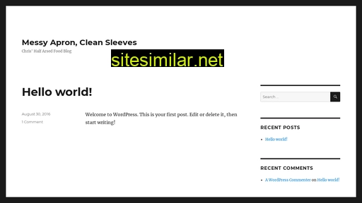 messyaproncleansleeves.com alternative sites