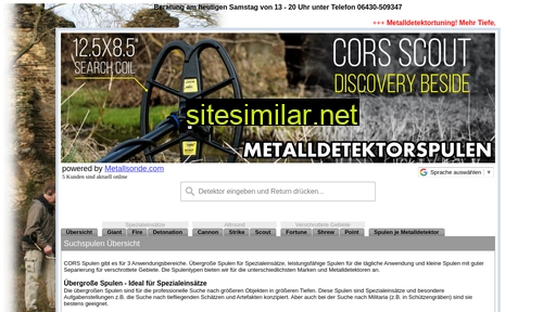 metalldetektorspulen.com alternative sites