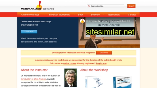 Meta-analysis-workshops similar sites