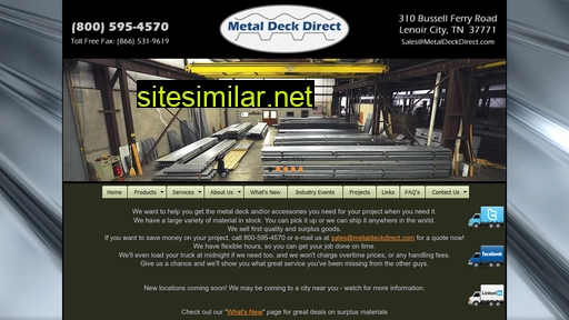 metaldeckdirect.com alternative sites