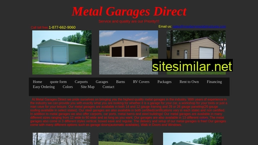 metalgaragesdirect.com alternative sites